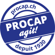 logo: procap.ch, Procap agit!, depuis 1930