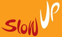 geschwungene Schrift Slow Up Logo