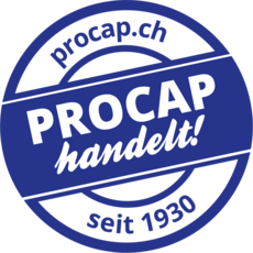 Logo: procap.ch, Procap handelt!, seit 1930