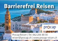 Procap Reisen Inserat - Barrierefreies Reisen