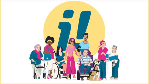 Illustration symbolique d’un groupe de personnes en situation de handicap
