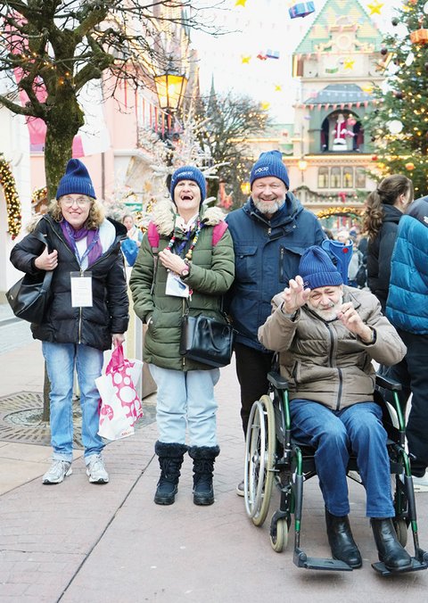 Photo de groupe des participants à la visite de l'Europapark